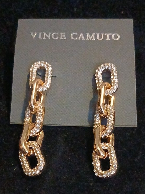 Vince Camuto Gold Chain Link Earrings