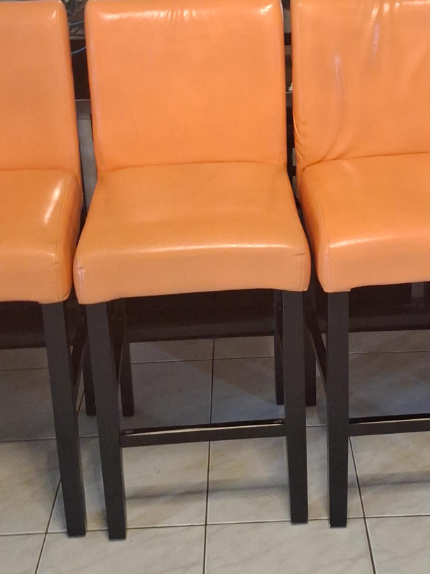 Orange Bar Stools - Set of 2 thumbnail