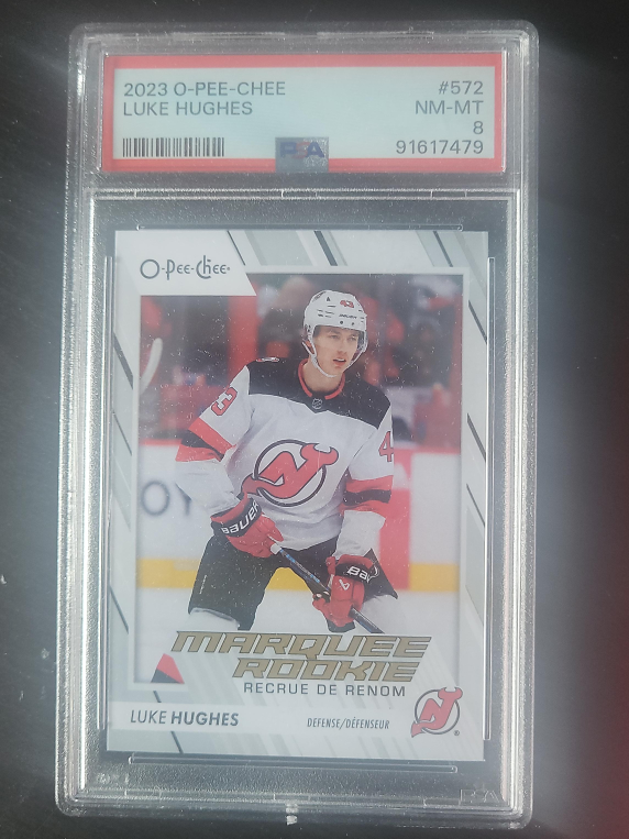 2023 O-Pee-Chee Luke Hughes Rookie Card thumbnail