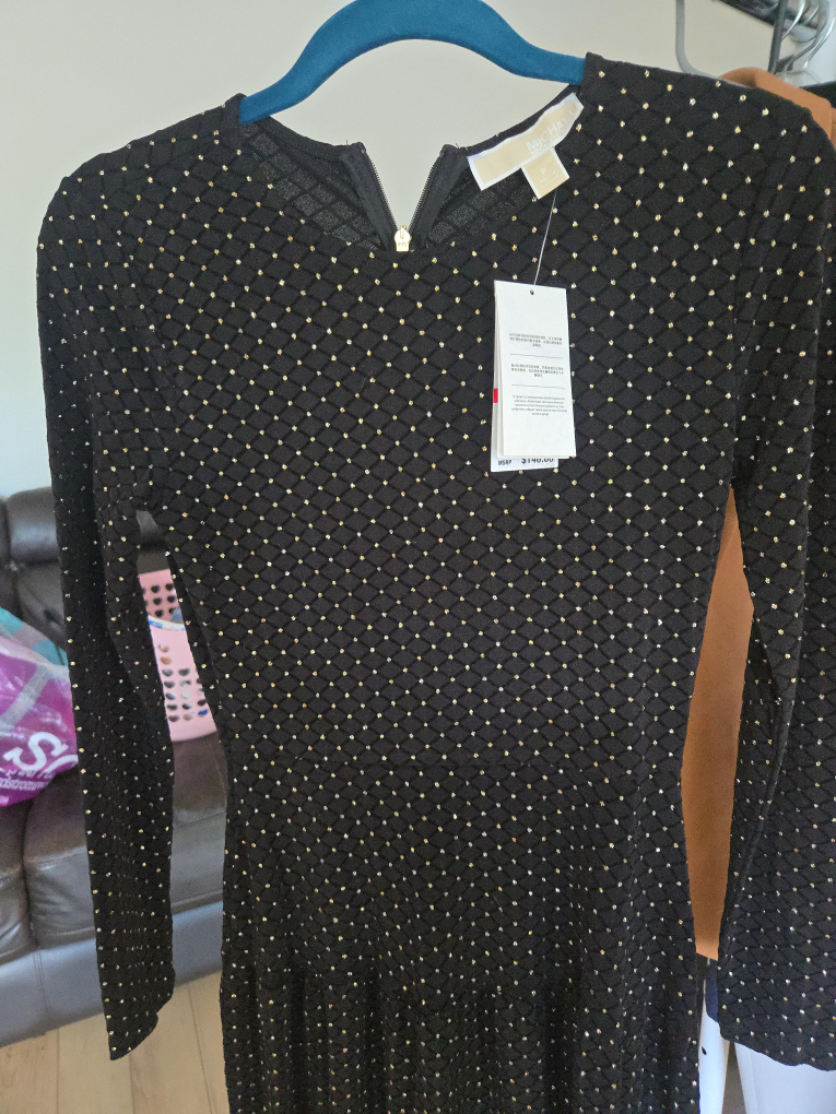 Michael Kors Black & Gold Dress thumbnail