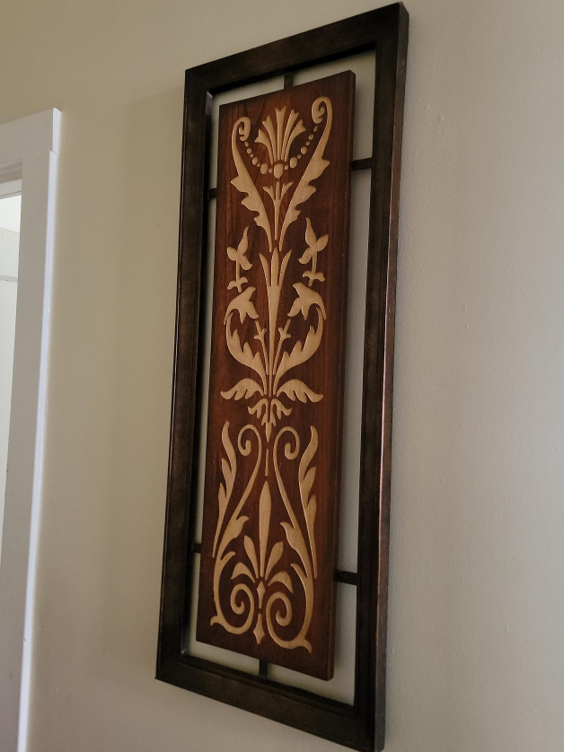 Wood Carved Wall Art Panel thumbnail
