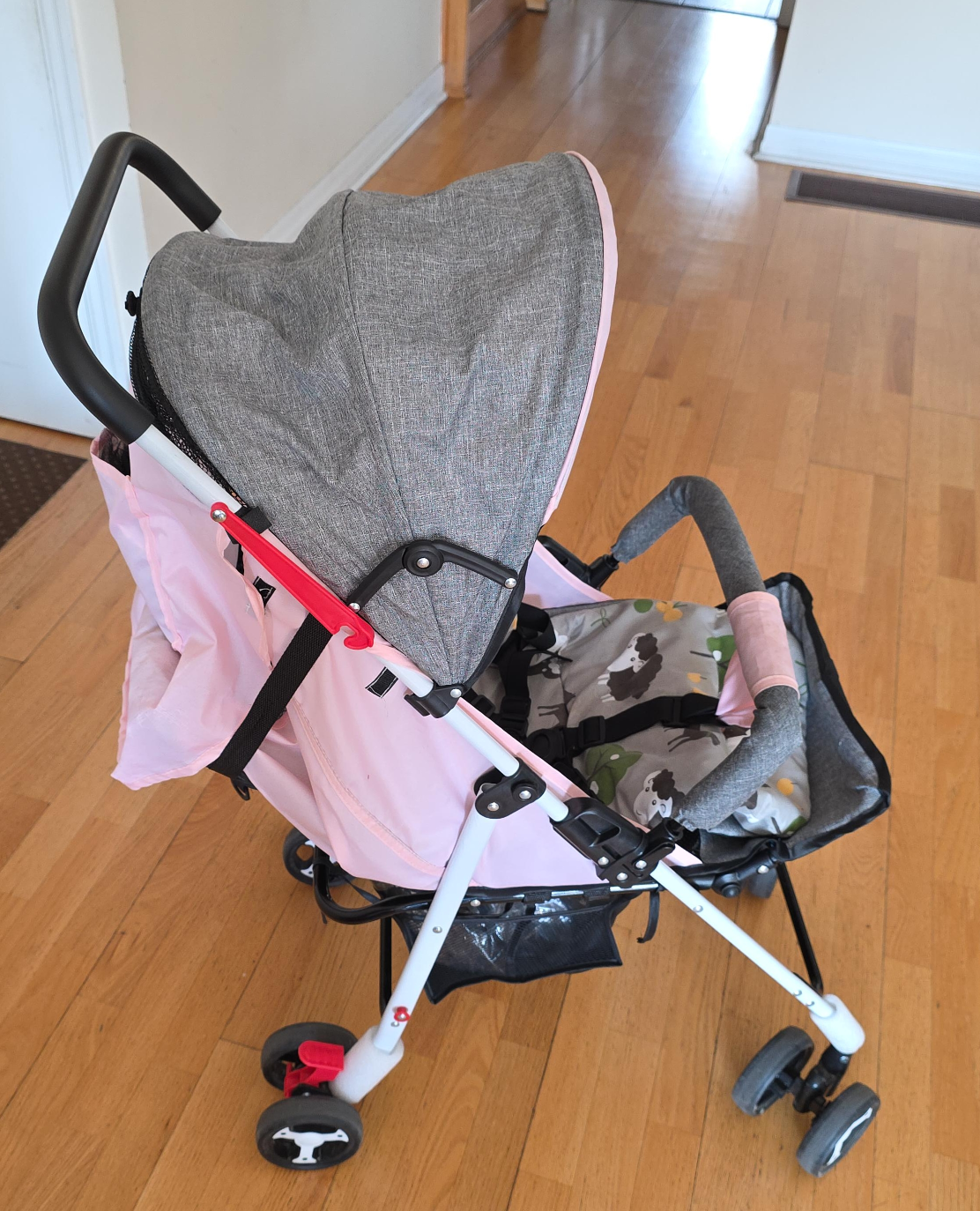 Pink & Grey Umbrella Stroller thumbnail