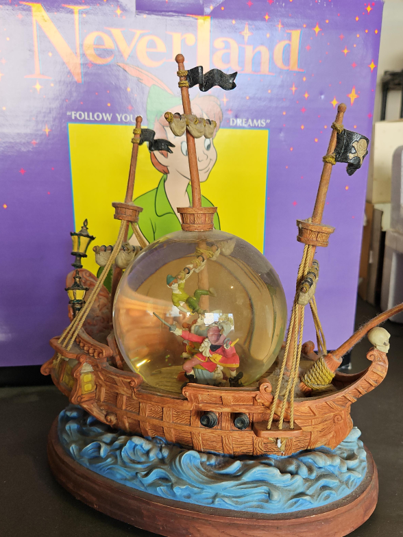 Disney Store Peter Pan Musical Snow Globe thumbnail