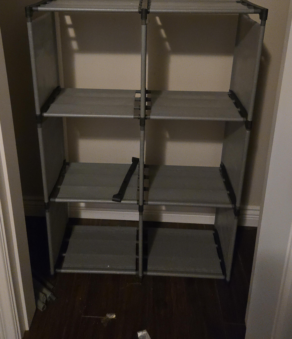 Grey 6-Cube Organizer Shelf