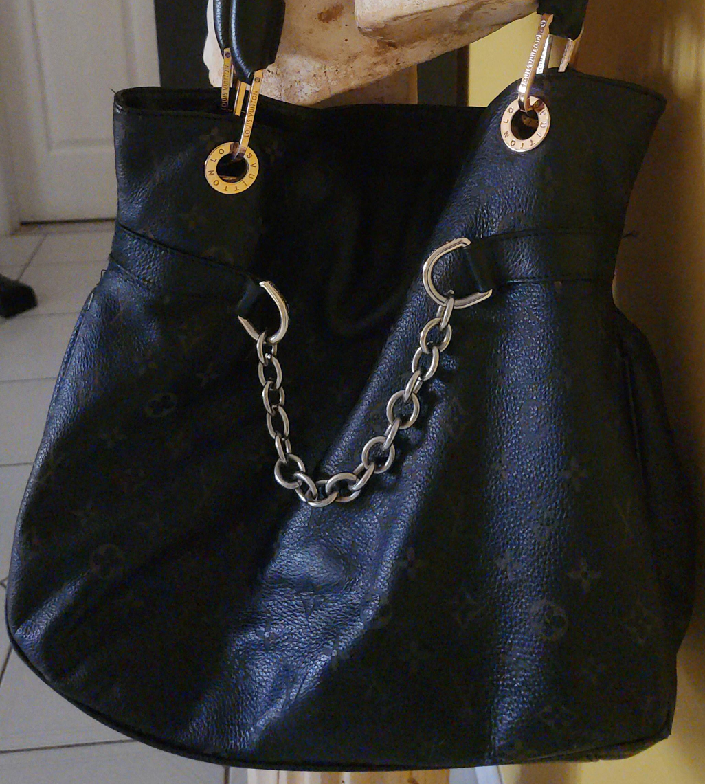 Black Shoulder Bag Genuine 100% thumbnail