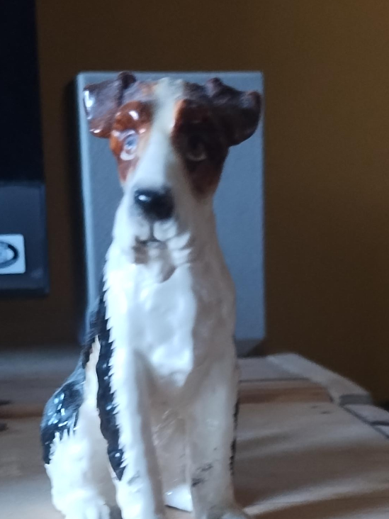 antique Ceramic Dog Figurine thumbnail