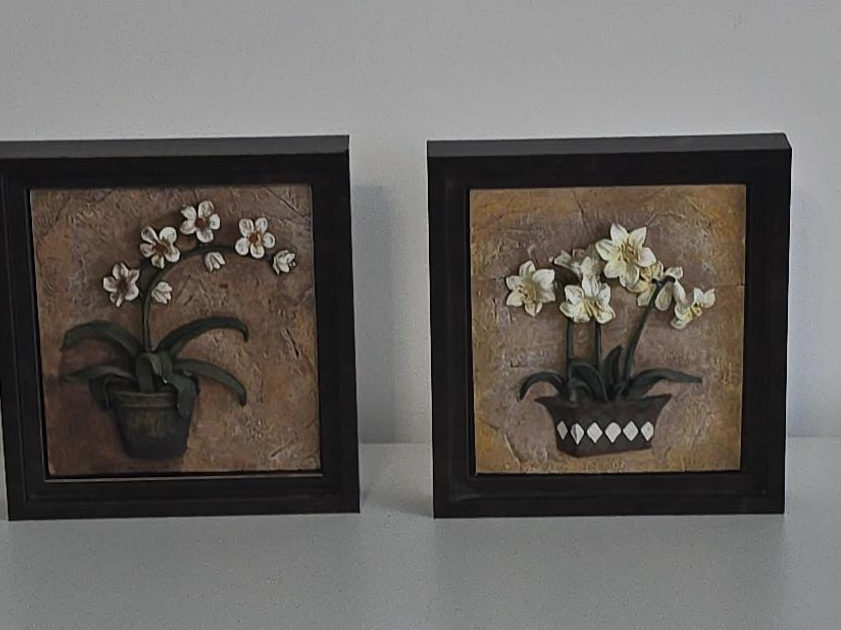 Set of 2 Framed Flower Wall Art thumbnail