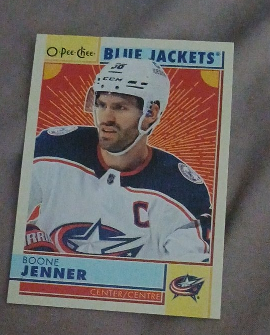 O-Pee-Chee Boone Jenner Blue Jackets Card thumbnail