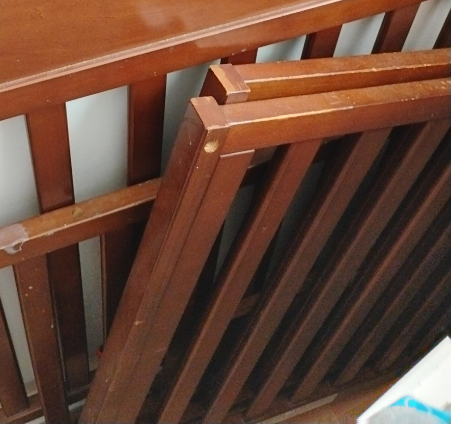 Wooden Baby Crib rails. thumbnail