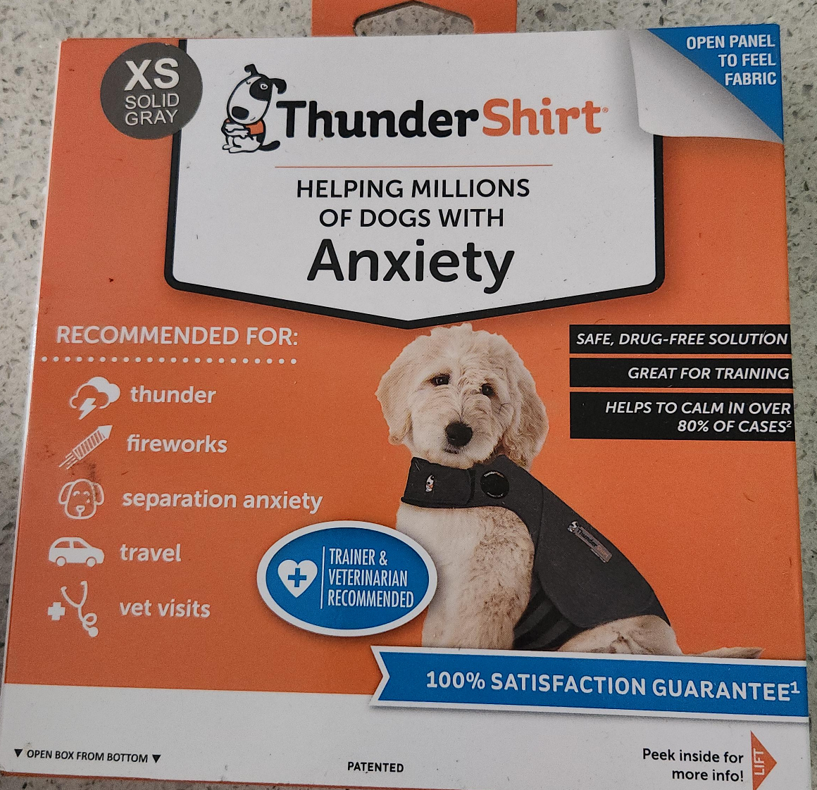 ThunderShirt Dog Anxiety Calming Wrap - XS thumbnail