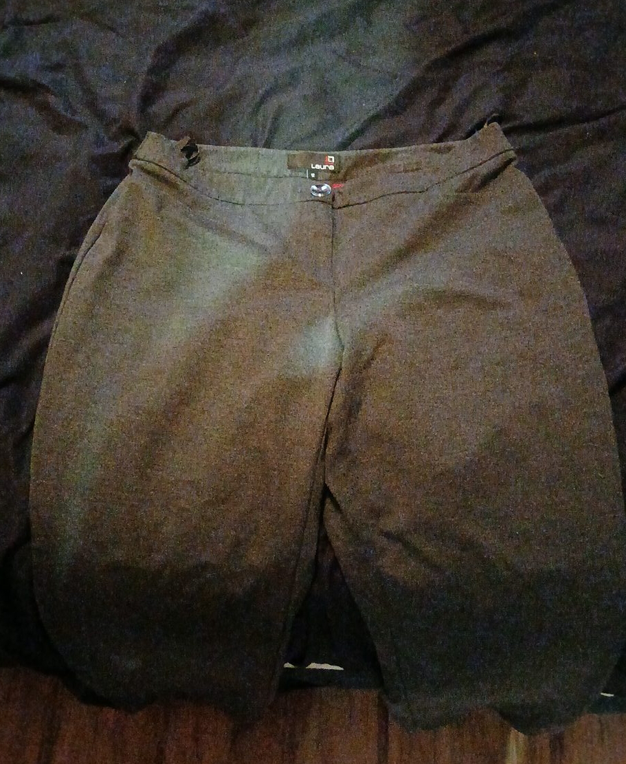 Laura grey dress pants size 12 thumbnail