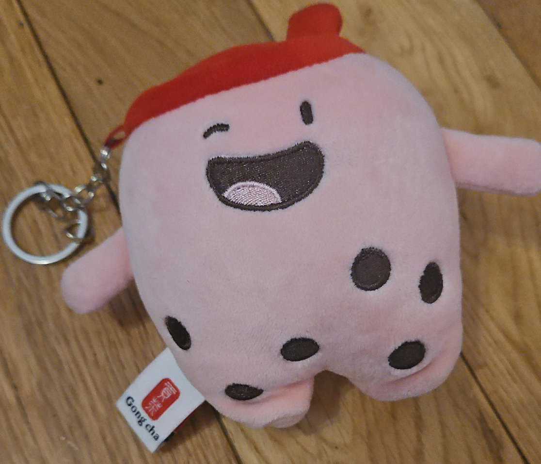 Gong Cha Bubble Tea Plush Keychain