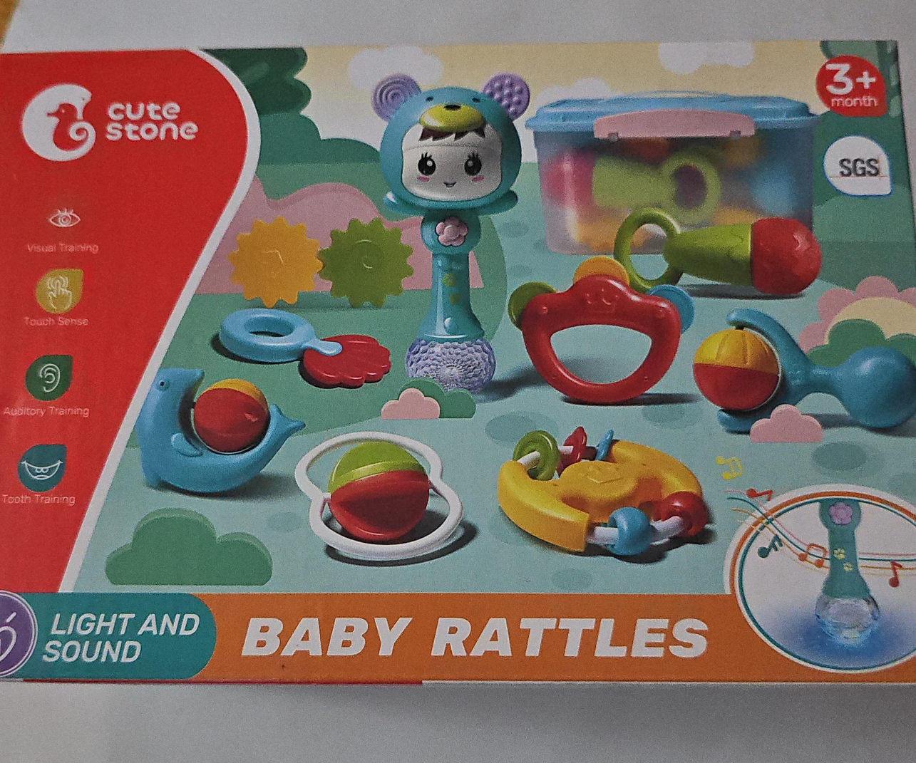 Cute Stone Baby Rattles Set (3+ months) thumbnail