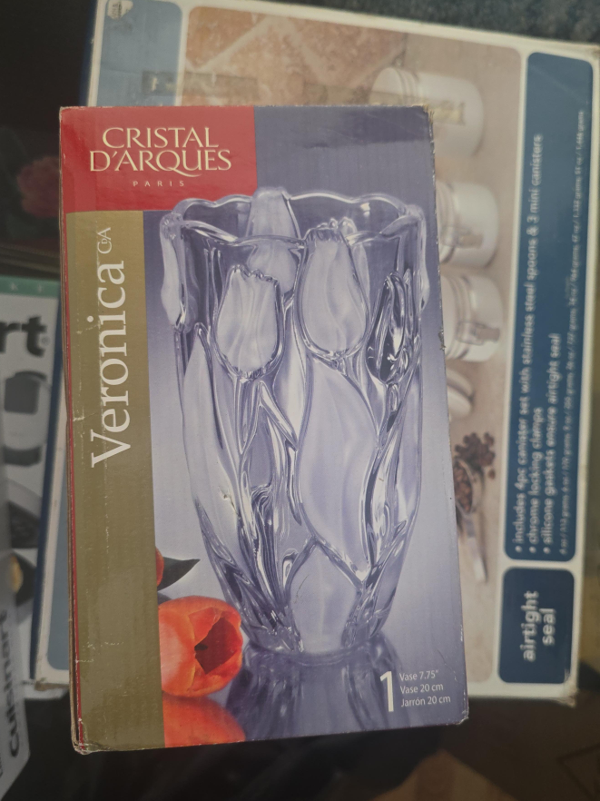 Cristal D'Arques Veronica Vase 7.75" thumbnail