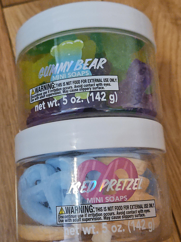 Gummy Bear & Red Pretzel Mini Soaps - 5 oz each thumbnail