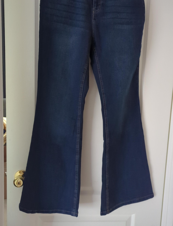 Flare Leg Jeans - Dark Wash thumbnail
