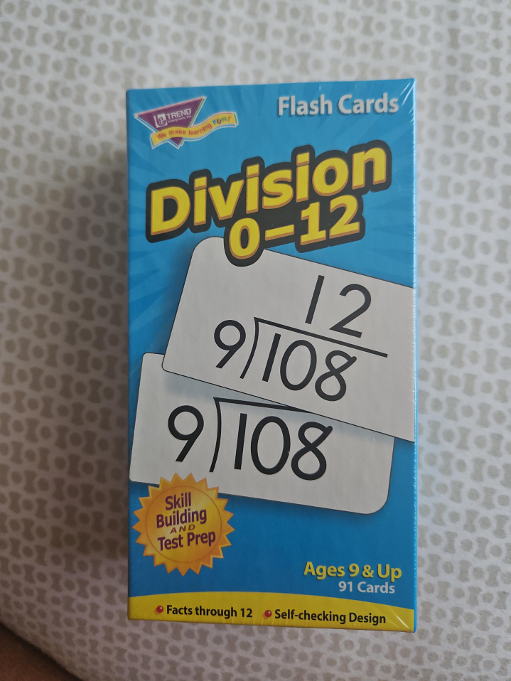 Trend Division 0-12 Flash Cards (Ages 9+) thumbnail