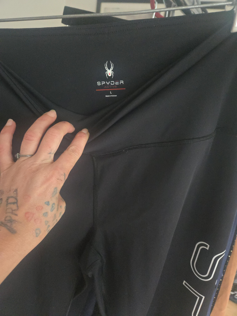 Spyder Active Black Leggings - Size L thumbnail