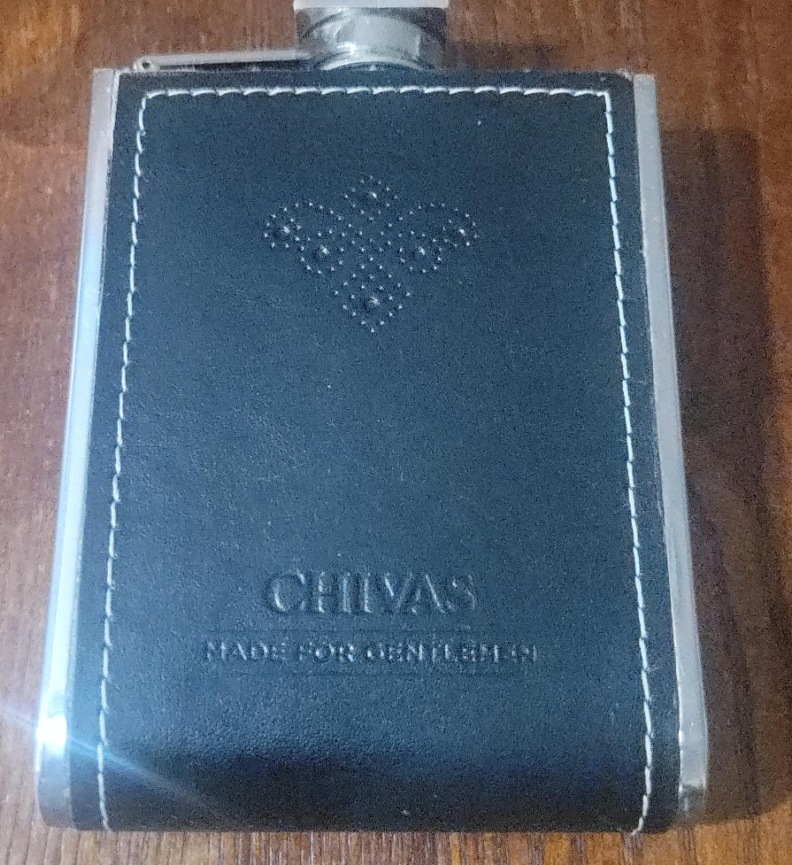 Chivas Leather Flask