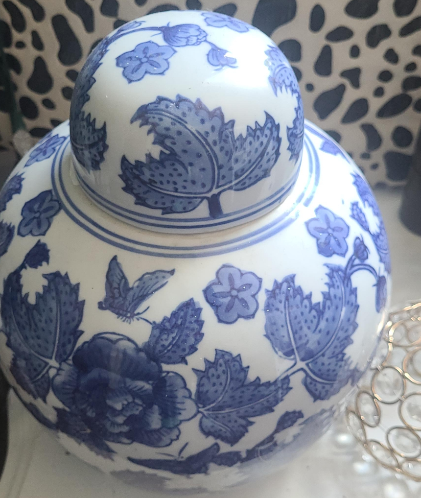 Blue & White Decorative Jar thumbnail