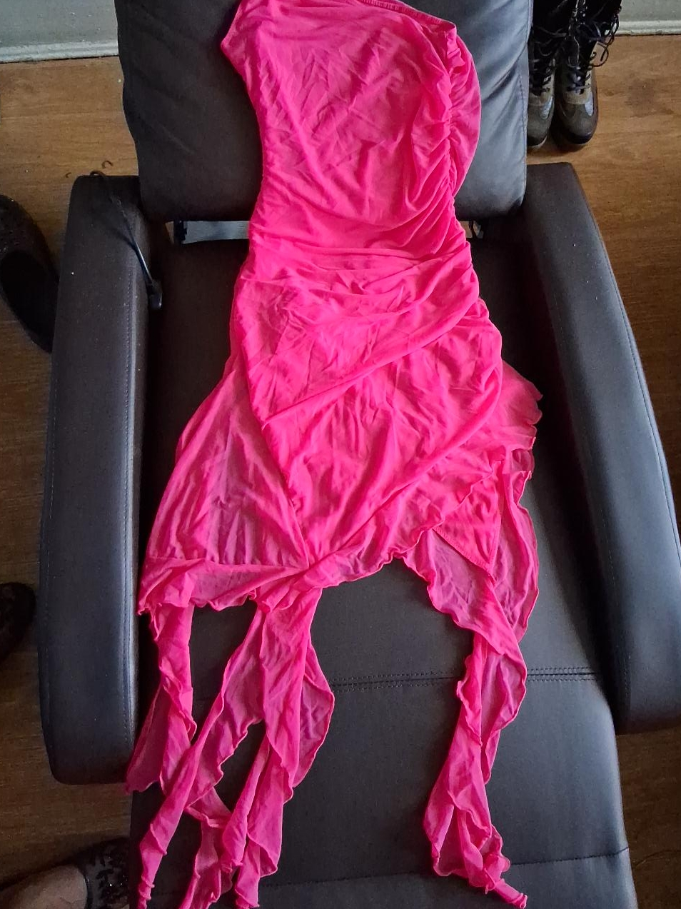 Pink One-Shoulder Dress thumbnail