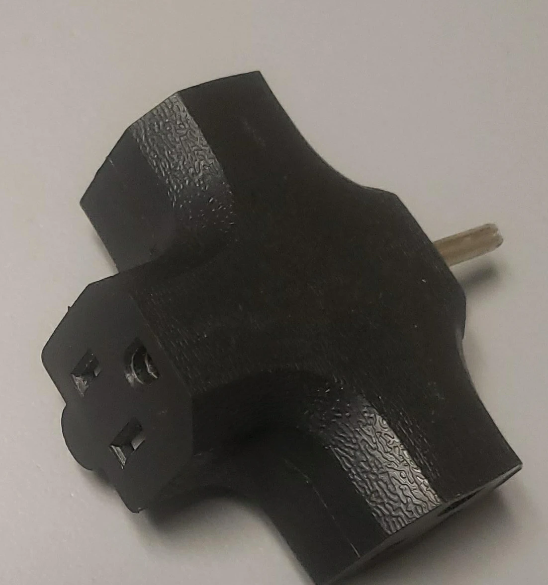 Black 3-Way Electrical Outlet Adapter thumbnail