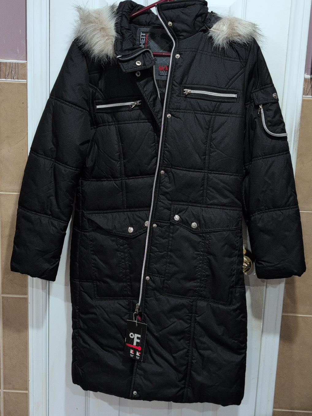 °F Black Winter Coat thumbnail