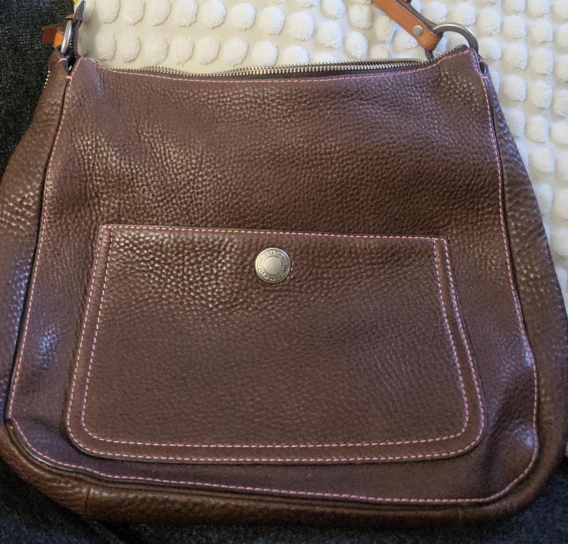 Coach Brown Leather Shoulder Bag thumbnail