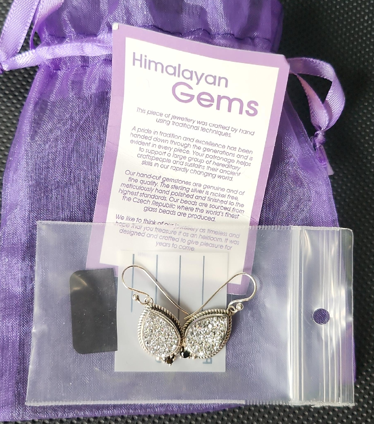 Himalayan Gems Butterfly Earrings thumbnail
