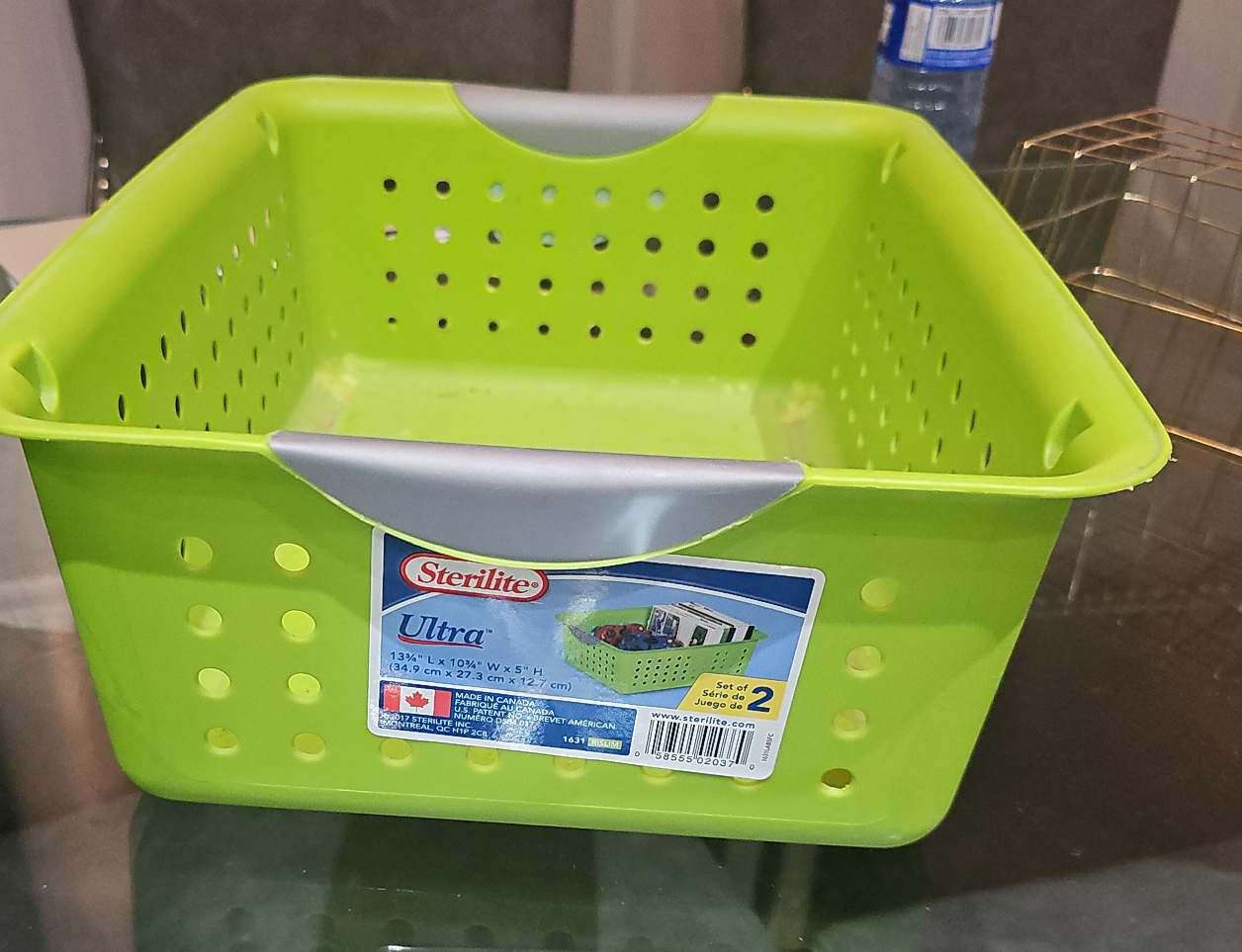 Sterilite Ultra Green Storage Baskets set of 2 thumbnail