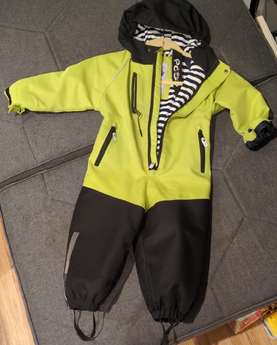 Kids' Pécáz Yellow & Black Snowsuit thumbnail