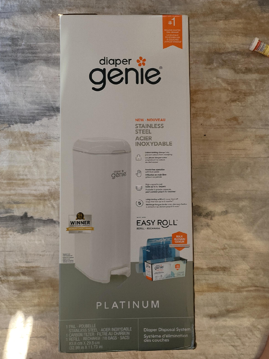 Diaper Genie Platinum Disposal System - New in Box! thumbnail