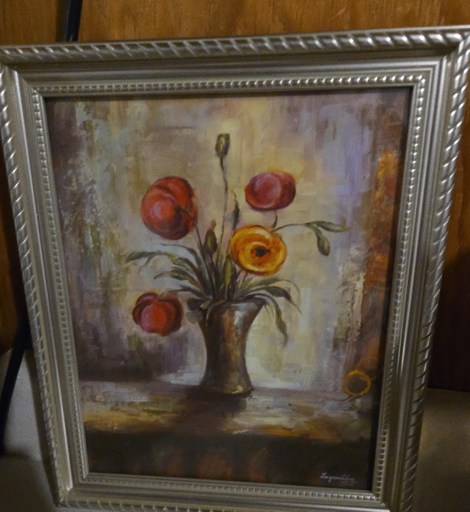 Framed Floral Oil Painting image indicator(1)