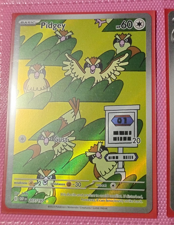 Pidgey illustration rare Pokemon Card