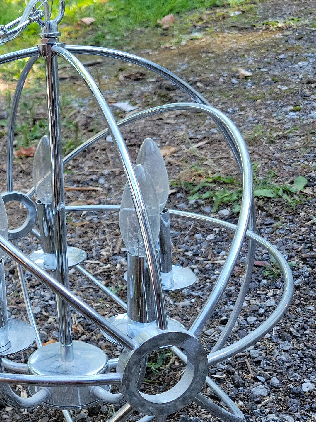 Chrome Globe Chandelier thumbnail