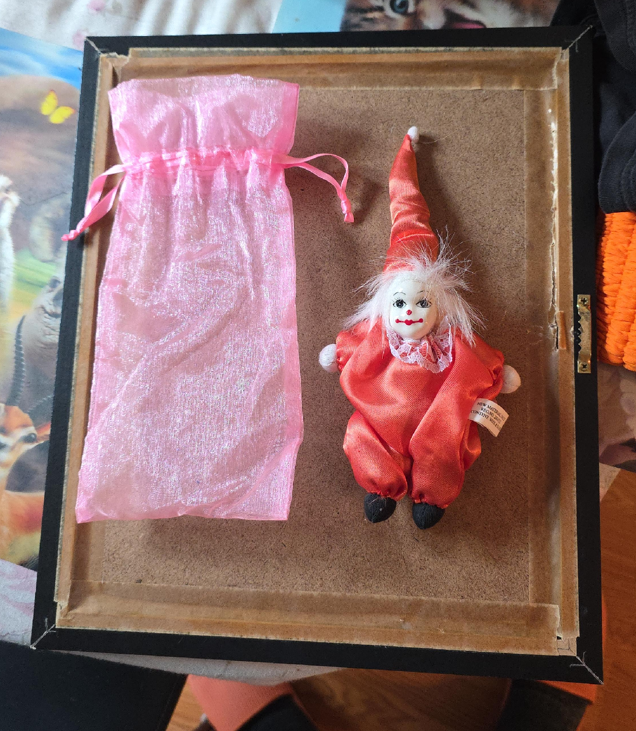 Vintage Clown Doll with Stand thumbnail