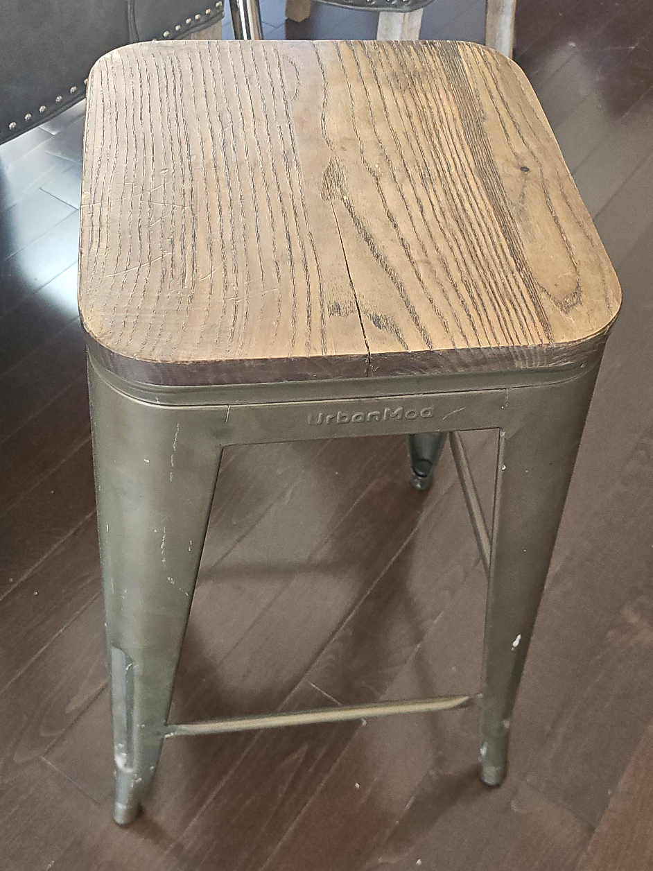 UrbanMod Industrial Bar Stools set of 4 thumbnail