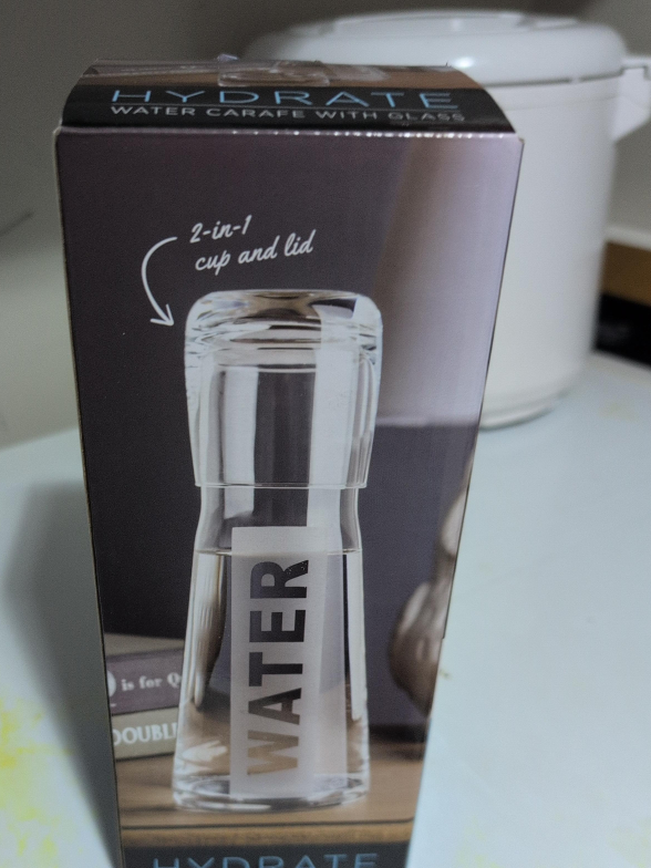 Hydrate Water Carafe with Glass - 2-in-1 Cup and Lid thumbnail