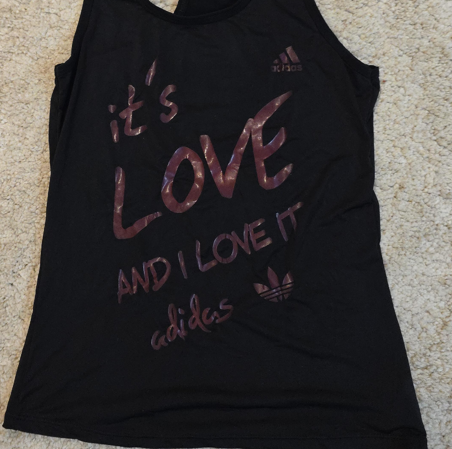 Adidas Black Tank Top - It's Love thumbnail