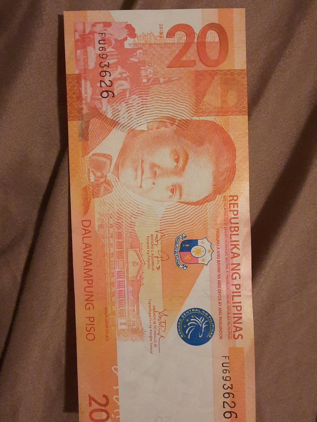 Philippine 20 Piso Bill thumbnail