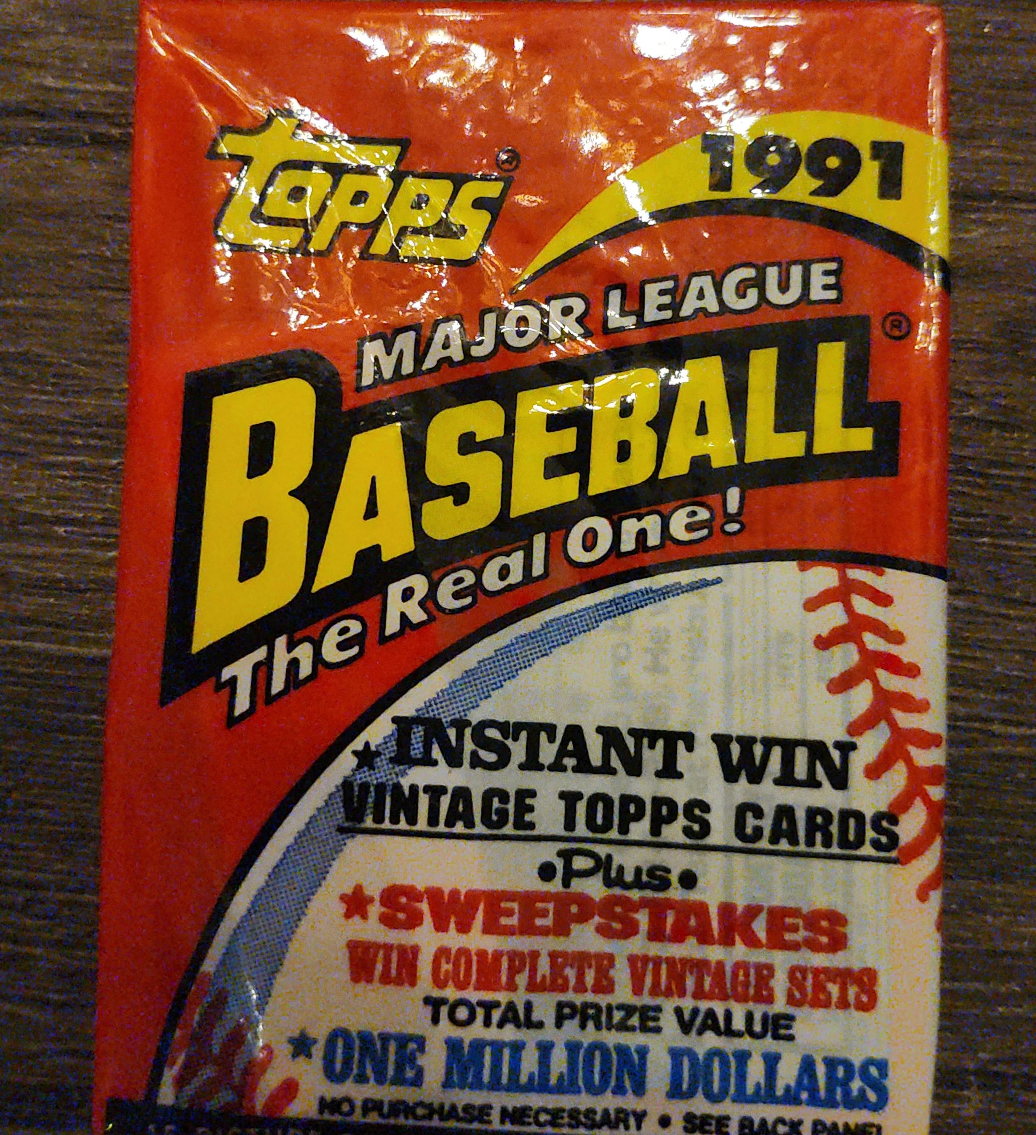 1991 Topps Major League Baseball Pack thumbnail