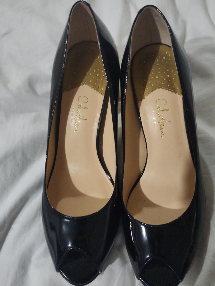 Cole Haan Black Patent Leather Heels
