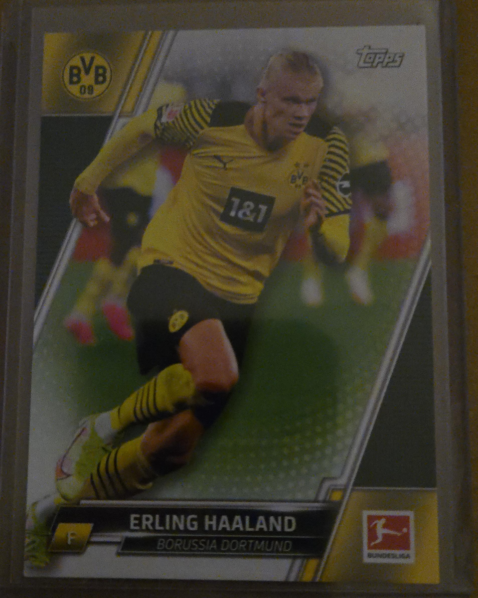 Erling Haaland Borussia Dortmund Topps Card thumbnail