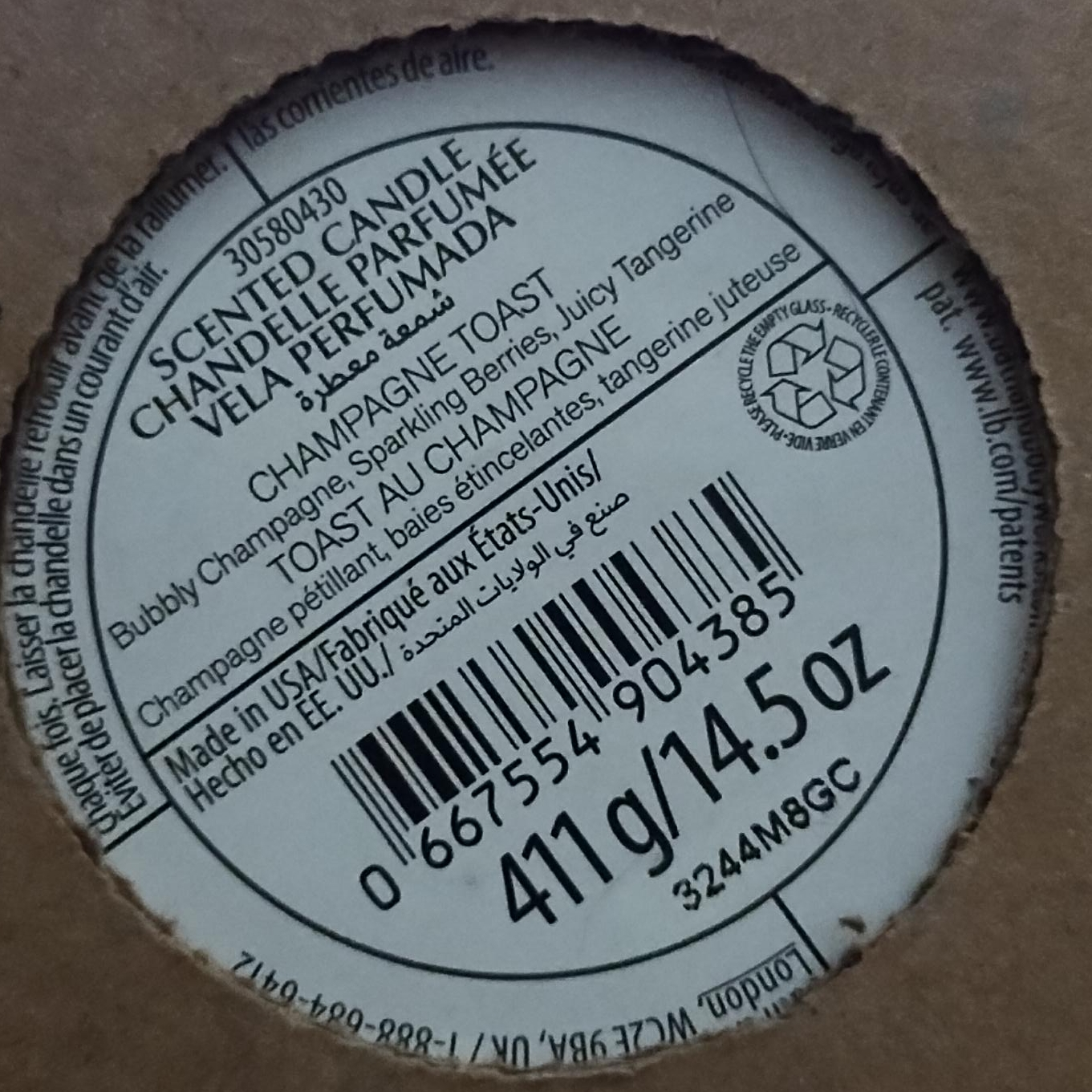 Bath & Body Works Champagne Toast Candle, Brand New! image indicator(4)