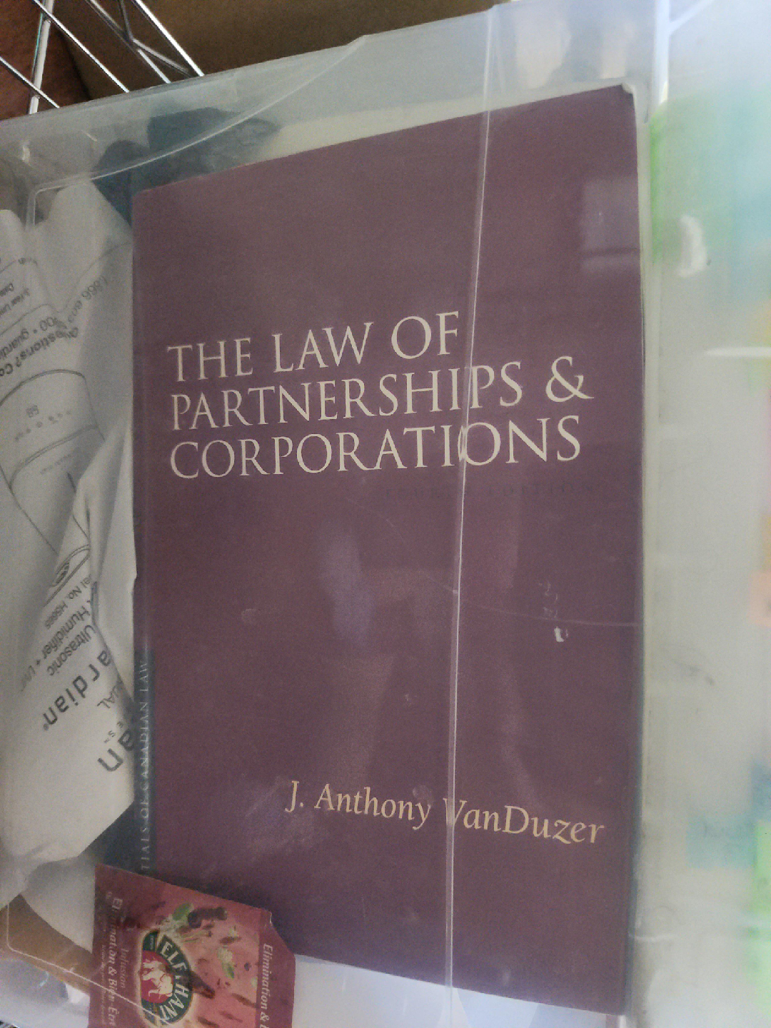 The Law of Partnerships & Corporations by VanDuzer thumbnail