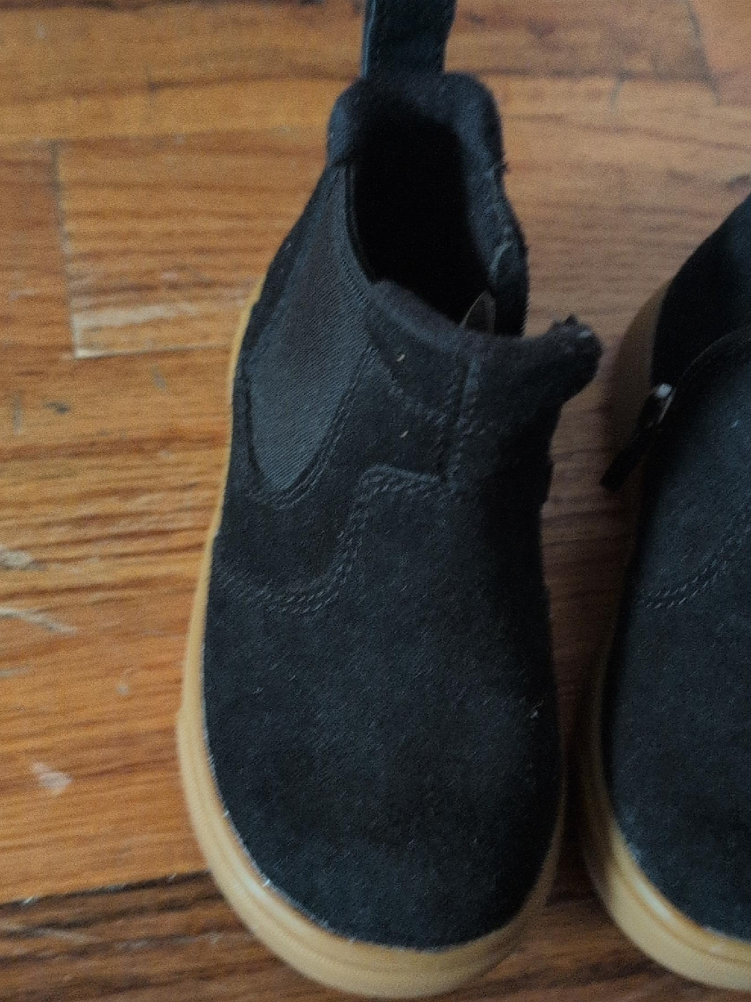Bobux Black Suede Chelsea Boots Size 22 EU thumbnail