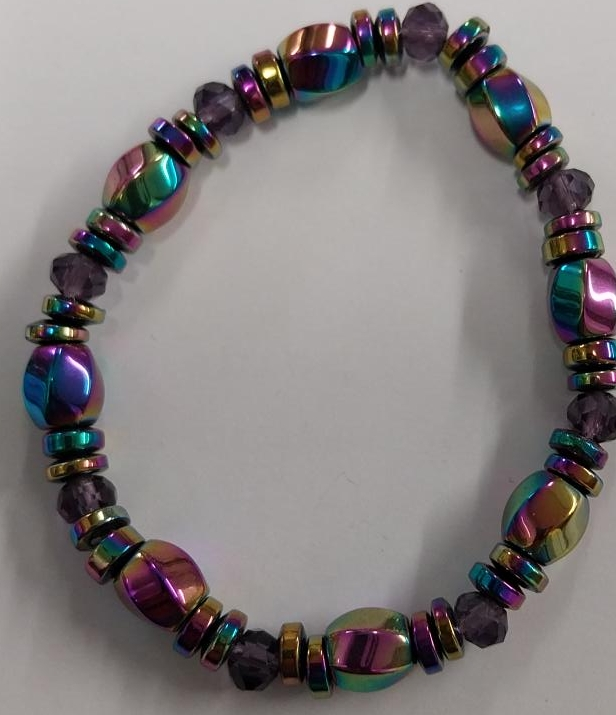 Iridescent Beaded Bracelet