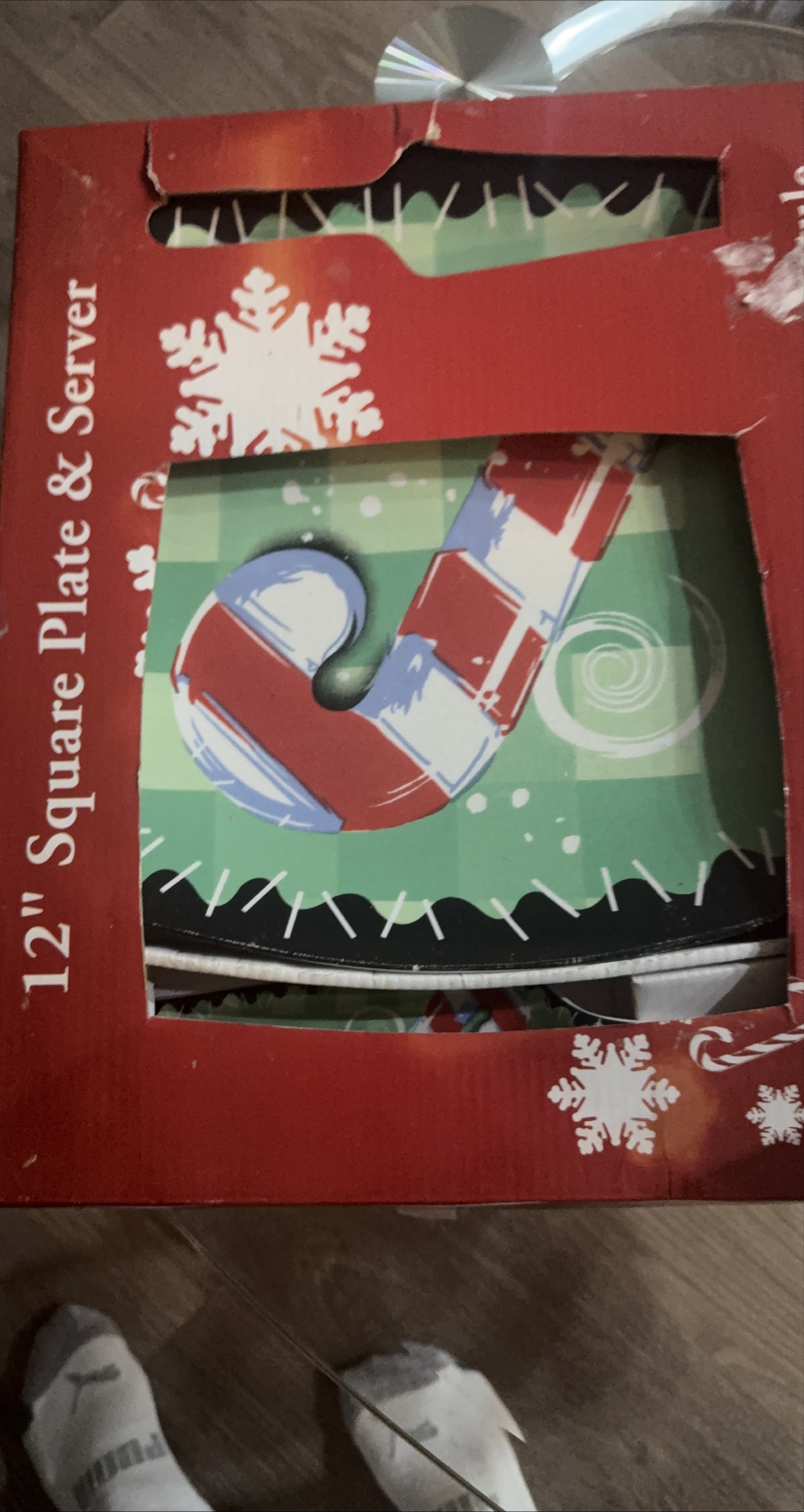 12" Square Plate & Server Set - New in Box thumbnail