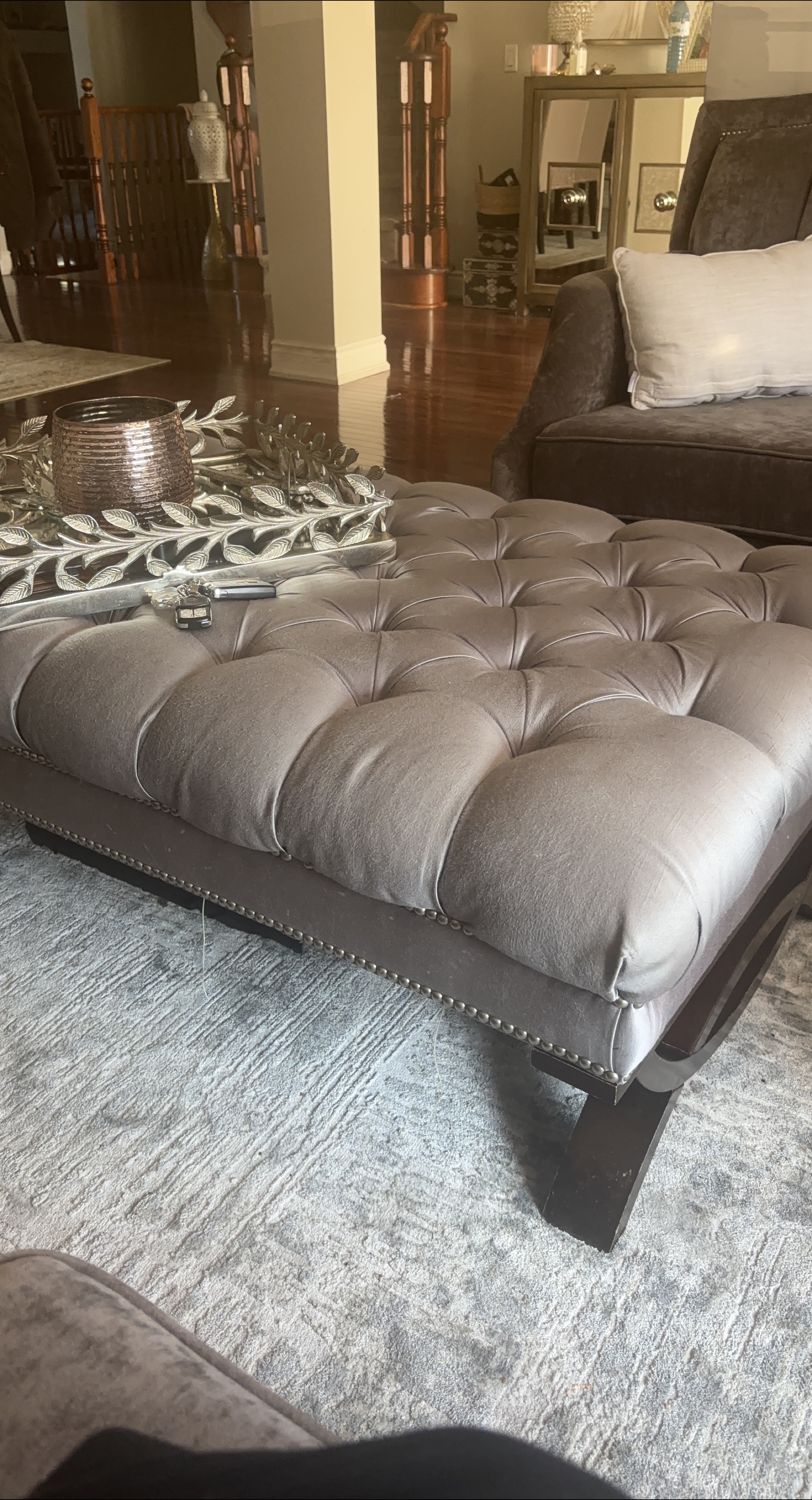 Tufted Ottoman Footrest