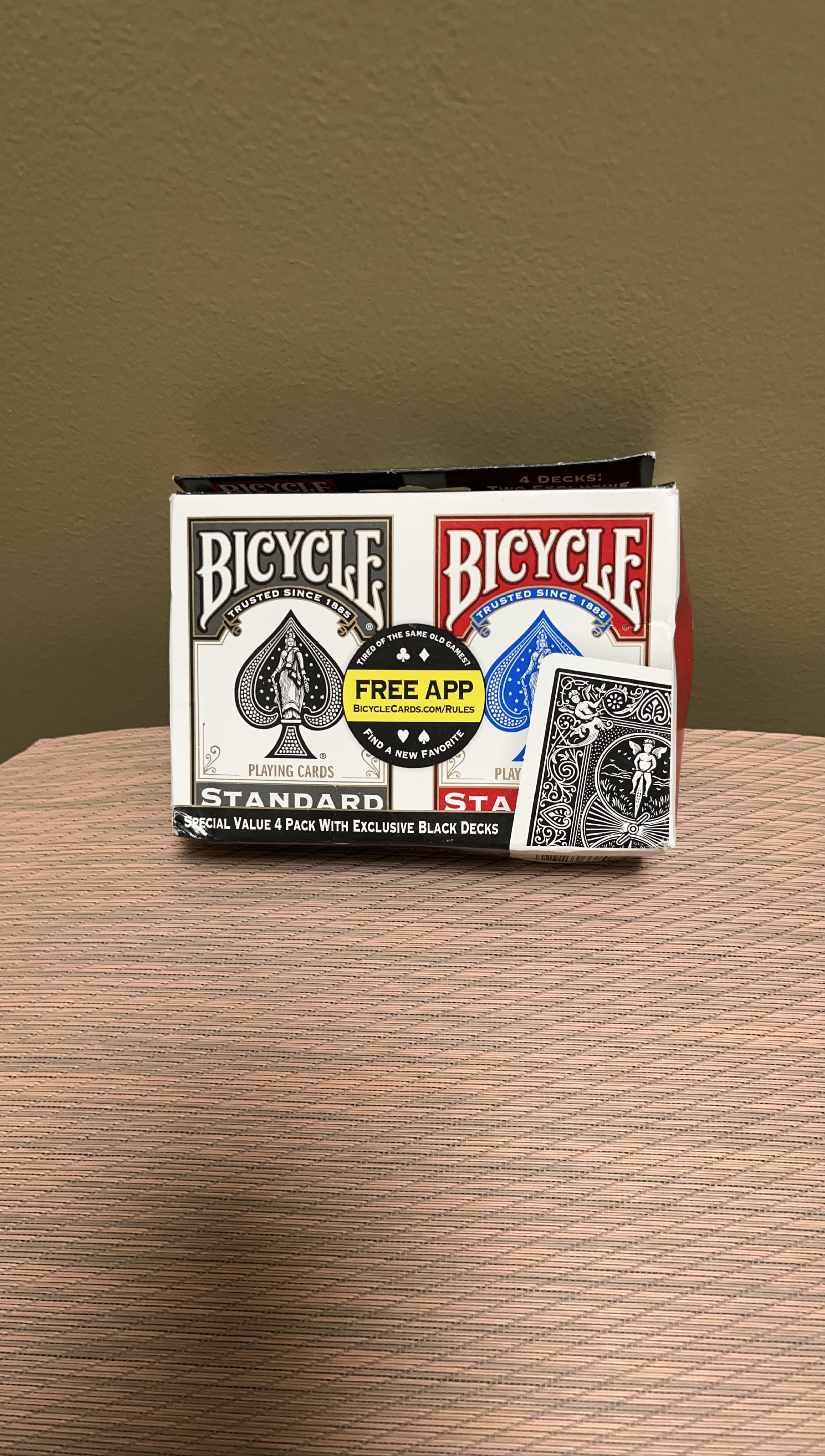 Bicycle Standard Playing Cards - 4 Pack thumbnail